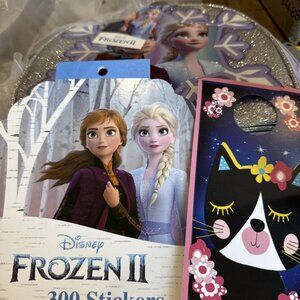 Frozen Anna And Elsa Lunch Bag And Water Bottle Stickers Too!